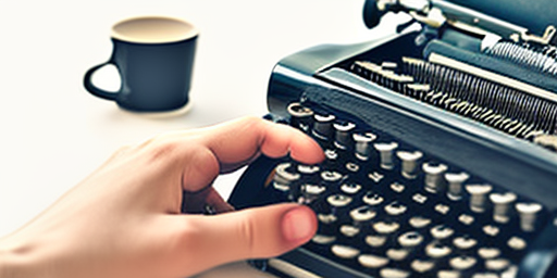 a person typing