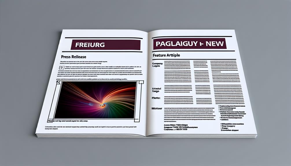 distinguishing press release from article