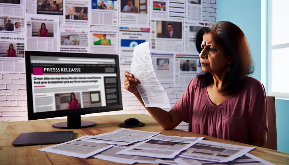 evaluating press release credibility