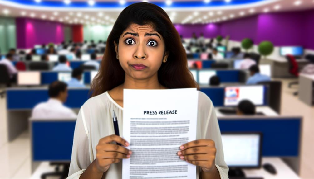 press release and journalism