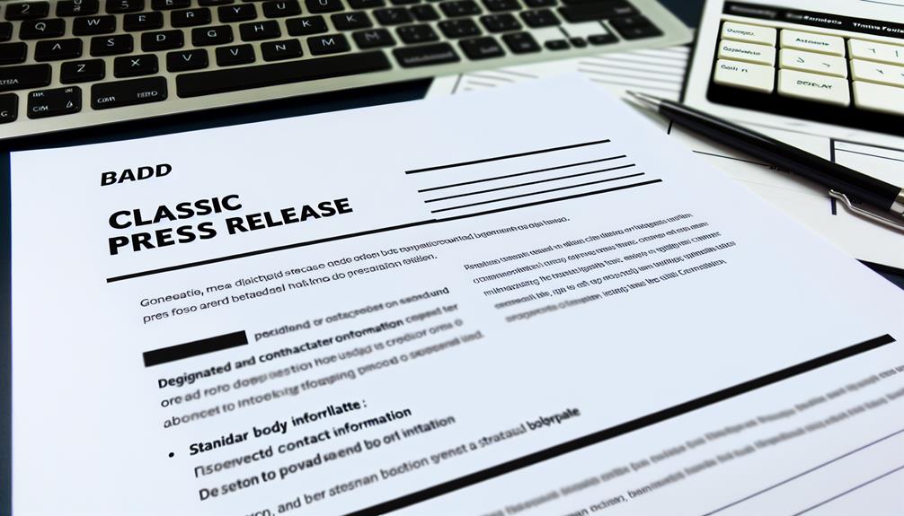 press release essential elements