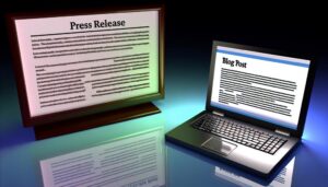 press release vs blog