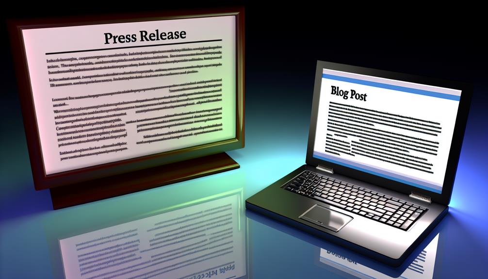 press release vs blog