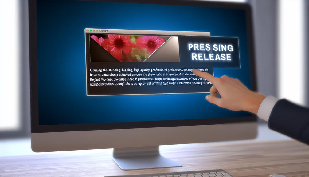 sending photos with releases